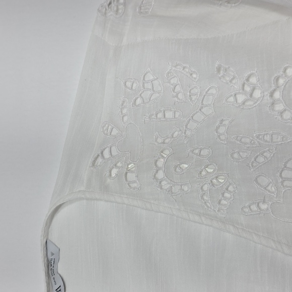Zara White Lace Detail Blouse - Picture 8 of 9